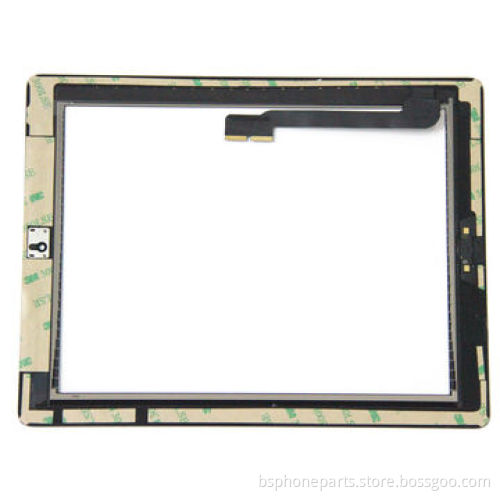 Original Touch Digitizer Screen with Home Button Flex and Adhesive, for iPad 3, Black